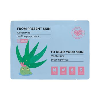 PRESENT SKIN ALOE FOR YOUR SKIN veido kaukė, 20 g