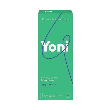 YONI ORGANIC COTTON LONG+ higieniniai įklotai (20 vnt.)