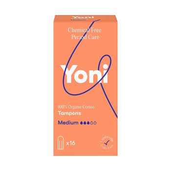 YONI ORGANIC COTTON MEDIUM tamponai (16 vnt.)