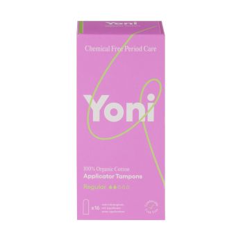 YONI ORGANIC COTTON REGULAR tamponai (16 vnt.)