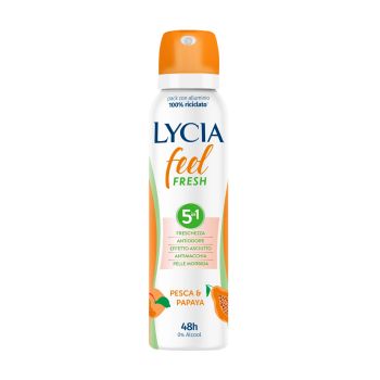 LYCIA FEEL FRESH 5IN1 PESCA & PAPAYA purškiamasis dezodorantas, 150 ml
