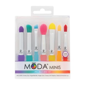 MODA JELLY MINI makiažo šepetėlių rinkinys