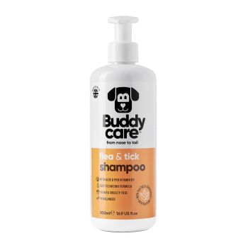 BUDDYCARE FLEA & TICK šunų šampūnas, 500 ml