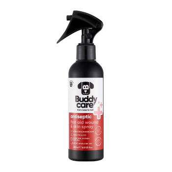 BUDDYCARE ANTISEPTIC FIRST AID WOUND & SKIN augintinių purškalas, 200 ml