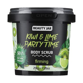 BEAUTY JAR KIWI & LIME PARTY TIME kūno šveitiklis, 200 g