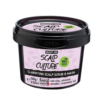 BEAUTY JAR SCALP CULTURE galvos odos šveitiklis ir kaukė, 100 g