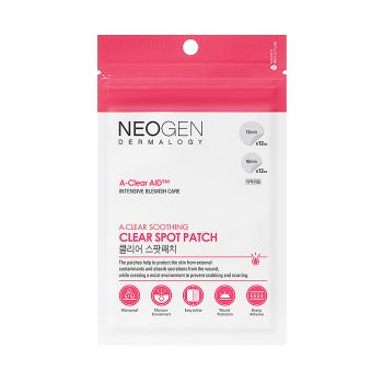 NEOGEN DERMALOGY A-CLEAR AID A-CLEAR SOOTHING veido pleistrai nuo spuogų (24 vnt.)