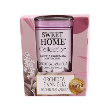 SWEET HOME COLLECTION ORCHID AND VANILLA kvapni žvakė, 110 g