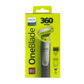 PHILIPS ONE BLADE 360 5 IN 1 elektrinis veido ir kūno skustuvas