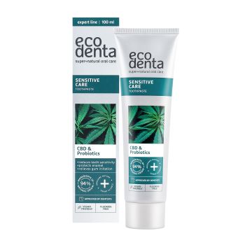ECODENTA CBD & PROBIOTICS dantų pasta, 100 ml