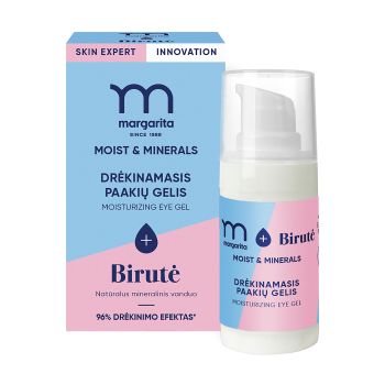 MARGARITA MOIST & MINERALS drėkinamoji paakių želė, 15 ml