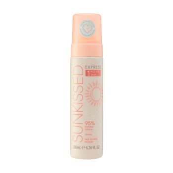 SUNKISSED EXPRESS 1 HOUR TAN FAST ACTING greito poveikio savaiminio įdegio putos, 200 ml