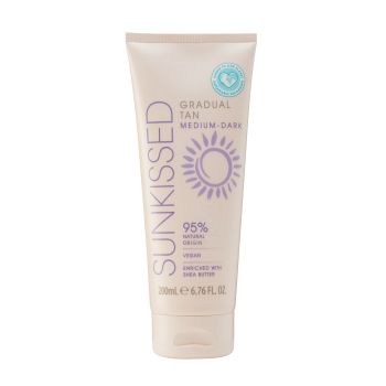 SUNKISSED GRADUAL MEDIUM-DARK savaiminio įdegio losjonas, 200 ml