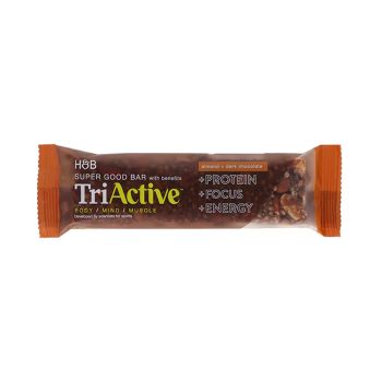 H&B TRIACTIVE SUPER GOOD migdolų ir juodojo šokolado batonėlis, 50 g
