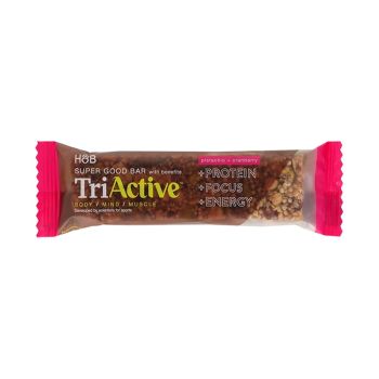 H&B TRIACTIVE SUPER GOOD pistacijų ir spanguolių batonėlis, 50 g