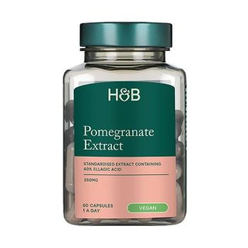H&B granatų ekstraktas 250 mg, 60 kapsulių