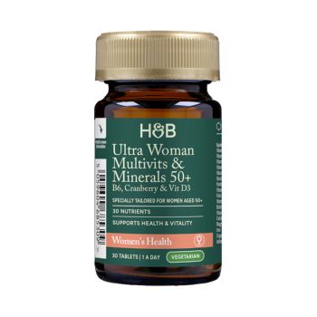 H&B ULTRA multivitaminai ir mineralai 50+ moterims, 30 tablečių