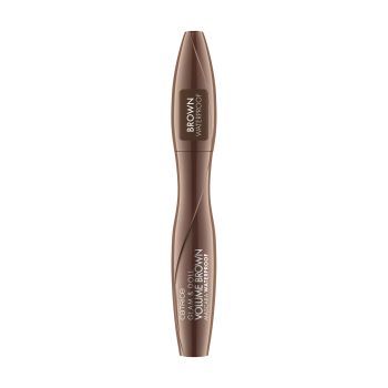 CATRICE GLAM & DOLL VOLUME BROWN vandeniui atsparus blakstienų tušas, 10 ml