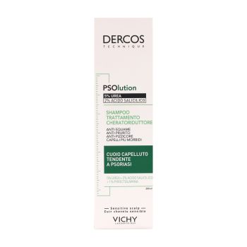 VICHY DERCOS PSOLUTION plaukų šampūnas, 200 ml