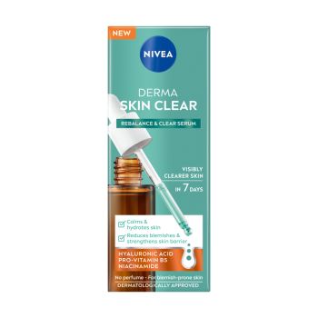 NIVEA DERMA SKIN CLEAR veido serumas, 30 ml