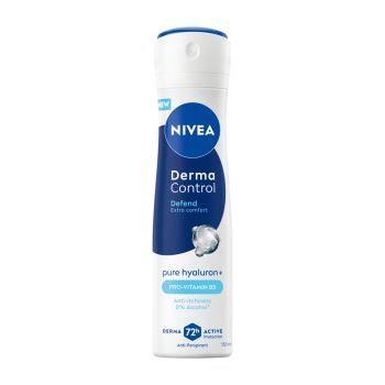 NIVEA DERMA CONTROL DEFEND EXTRA COMFORT purškiamasis dezodorantas antiperspirantas, 150 ml