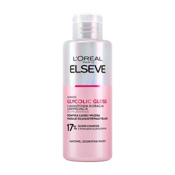 L'OREAL ELSEVE GLYCOLIC GLOSS glotninamoji nuskalaujamoji plaukų priemonė, 200 ml