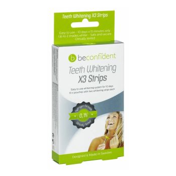 BECONFIDENT X3 balinamosios dantų juostelės (10 vnt.)