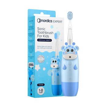 NORDICS EXPERT SONIC FOR KIDS CA910 BLUE GIRAFFE elektrinis vaikų dantų šepetėlis