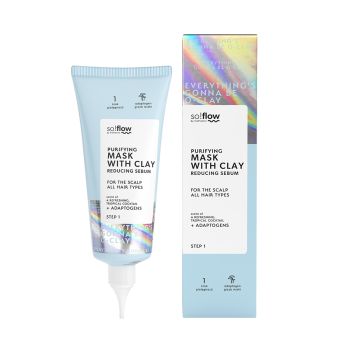SO! FLOW PURIFYING WITH CLAY galvos odos ir plaukų kaukė, 100 ml