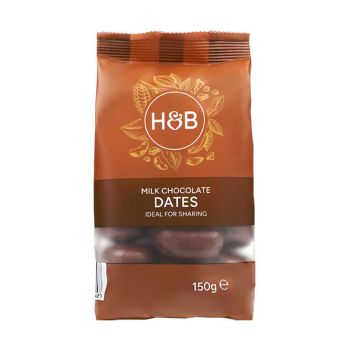 HOLLAND & BARRETT datulės padengtos pieniniu šokoladu, 150 g