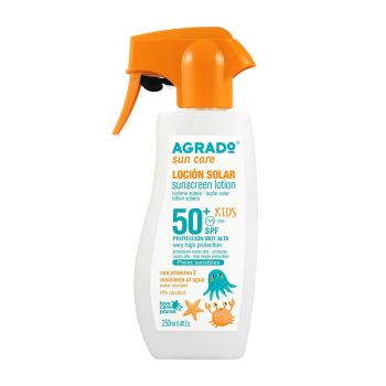 AGRADO SUN CARE SPF50+ KIDS apsauginis vaikų losjonas nuo saulės, 250 ml