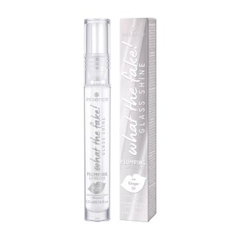 ESSENCE WHAT THE FAKE! GLASS SHINE PLUMPING putlinamoji lūpų priemonė, 4,2 ml