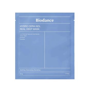 BIODANCE HYDRO CERA-NOL REAL DEEP veido kaukė, 34 g