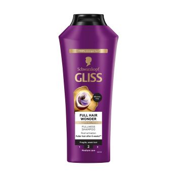 GLISS FULL HAIR WONDER FULLNESS plaukų šampūnas, 400 ml