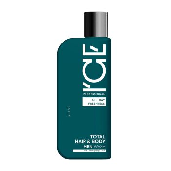 ICE PROFESSIONAL MEN TOTAL vyrų plaukų ir kūno prausiklis, 250 ml