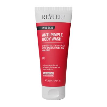 REVUELE PURE SKIN ANTI-PIMPLE kūno prausiklis, 200 ml