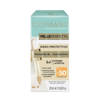 CLINIANS PELLEPERFETTA 2IN1 SPF50 apsauginis veido serumas, 25 ml