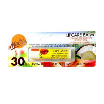MALIBU SPF30 LEMON FLAVOUR lūpų balzamas, 5 g