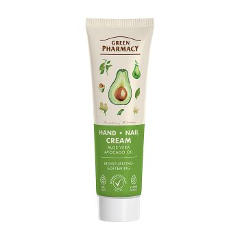 GREEN PHARMACY ALOE VERA & AVOCADO OIL rankų ir nagų kremas, 100 ml