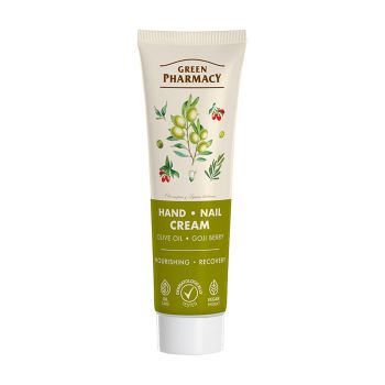 GREEN PHARMACY OLIVE OIL & GOJI BERRY rankų ir nagų kremas, 100 ml