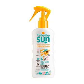 TABAIBA SUN SPF50+ KIDS ALOE vaikų veido ir kūno apsauginis losjonas nuo saulės, 200 ml