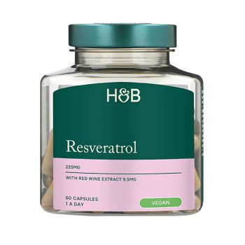 H&B resveratrolis 225 mg, 60 kapsulių