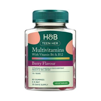 H&B mutivitaminai paauglėms, 60 guminukų