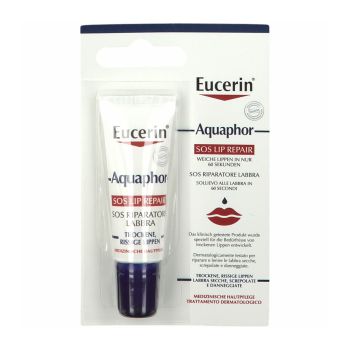 EUCERIN AQUAPHOR SOS REPAIR lūpų priežiūros priemonė, 10 ml