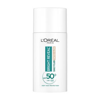 L'OREAL BRIGHT REVEAL SPF50+ veido fluidas, 50 ml