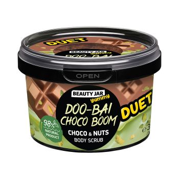 BEAUTY JAR YUMMY DOO-BAI CHOCO BOOM kūno šveitiklis, 360 g