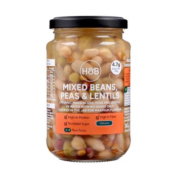 H&B pupelių, žirnių ir lęšių mišinys, 340 g