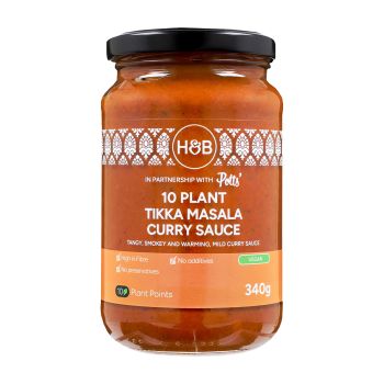 H&B 10 TIKKA MASALA augalinis kario padažas, 340 g