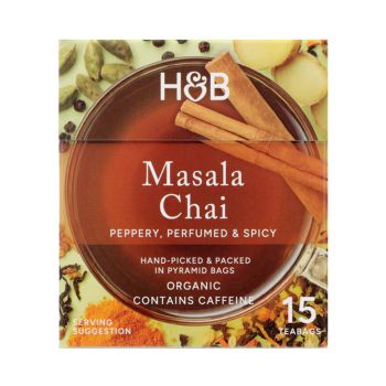 H&B MASALA CHAI arbata, 15 vnt.