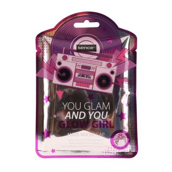 SENCE YOU GLAM AND YOU GLOW GIRL plaukų kaukė - kepuraitė, 30 ml